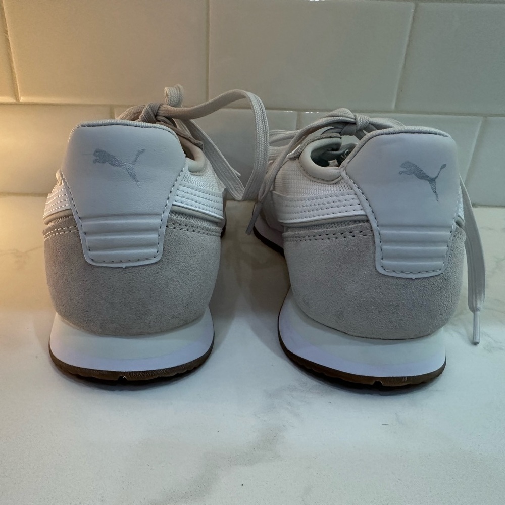 Puma White and Gray Sneakers NWOT -never worn - Picture 7 of 9